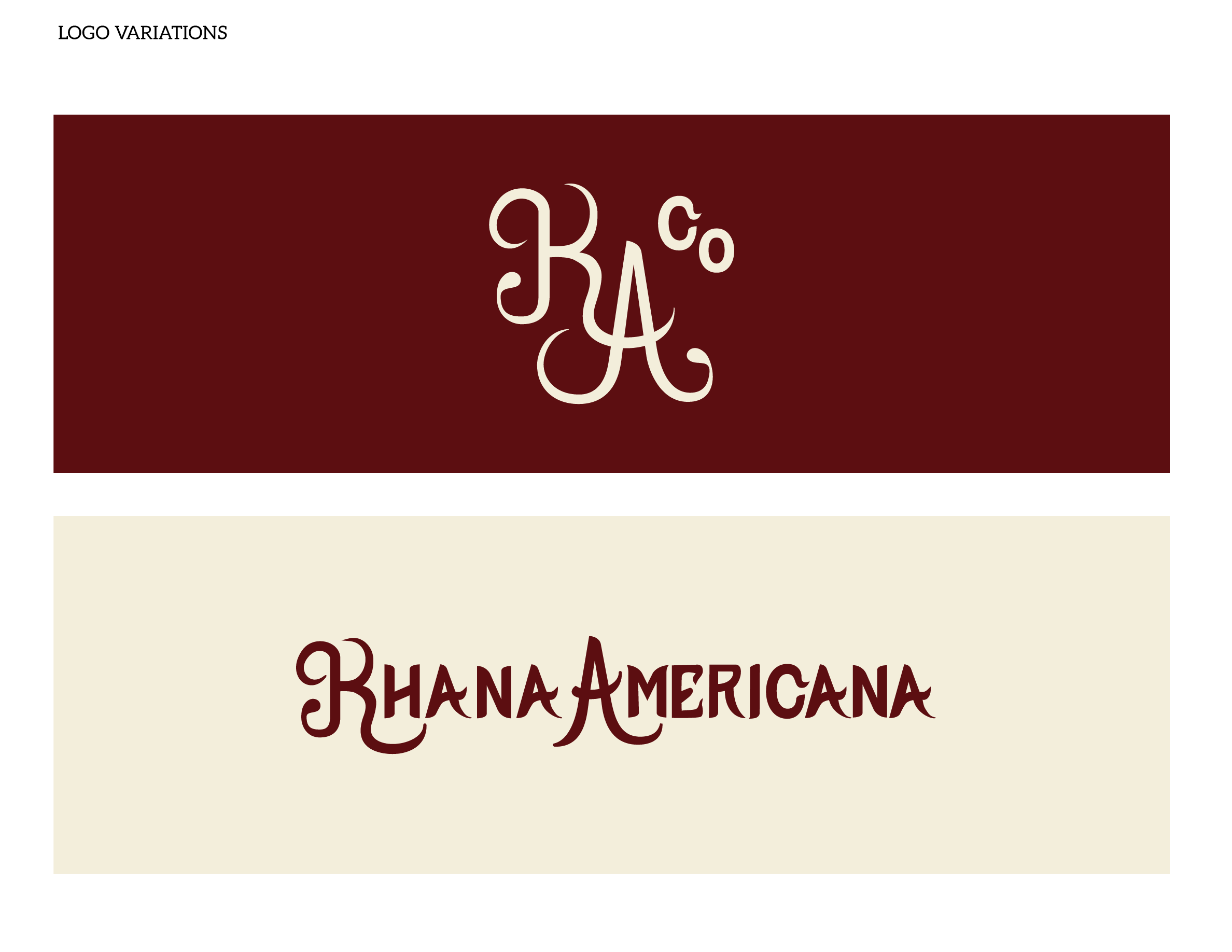 Khana Americana logo variations